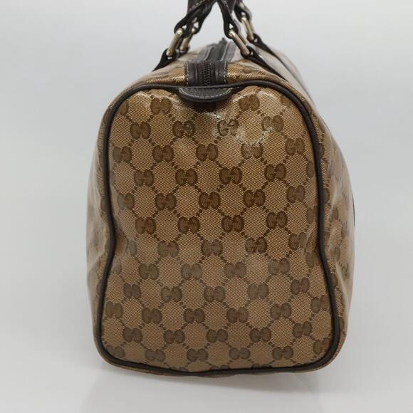 GUCCI GG Crystal Boston Bag Coated Canvas Outlet Beige Gold - Picture 5 of 16